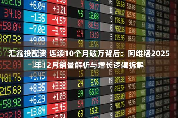 汇鑫投配资 连续10个月破万背后：阿维塔2025年12月销量解析与增长逻辑拆解